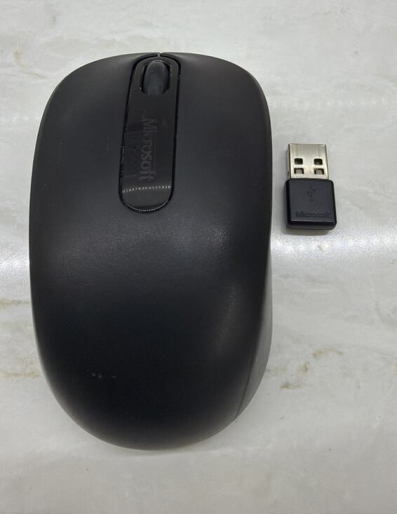 Microsoft Other - Microsoft Wireless Full Size Mouse Black Model 1737 w/Receiver TESTED WORKING